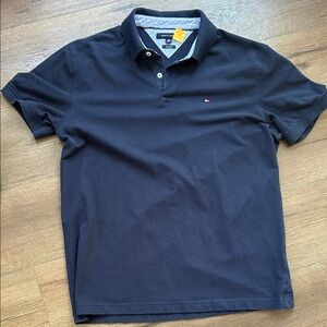 Tommy Hilfiger Navy Polo Shirt ! Xl slim fit